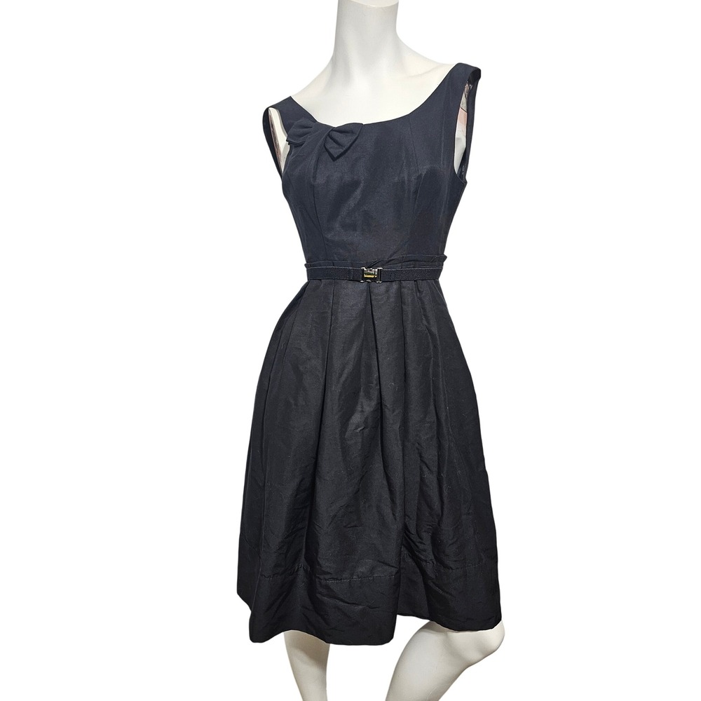 Sinclaire 10 Solid Black Sleeveless  Cocktail Dress‎ Size 2